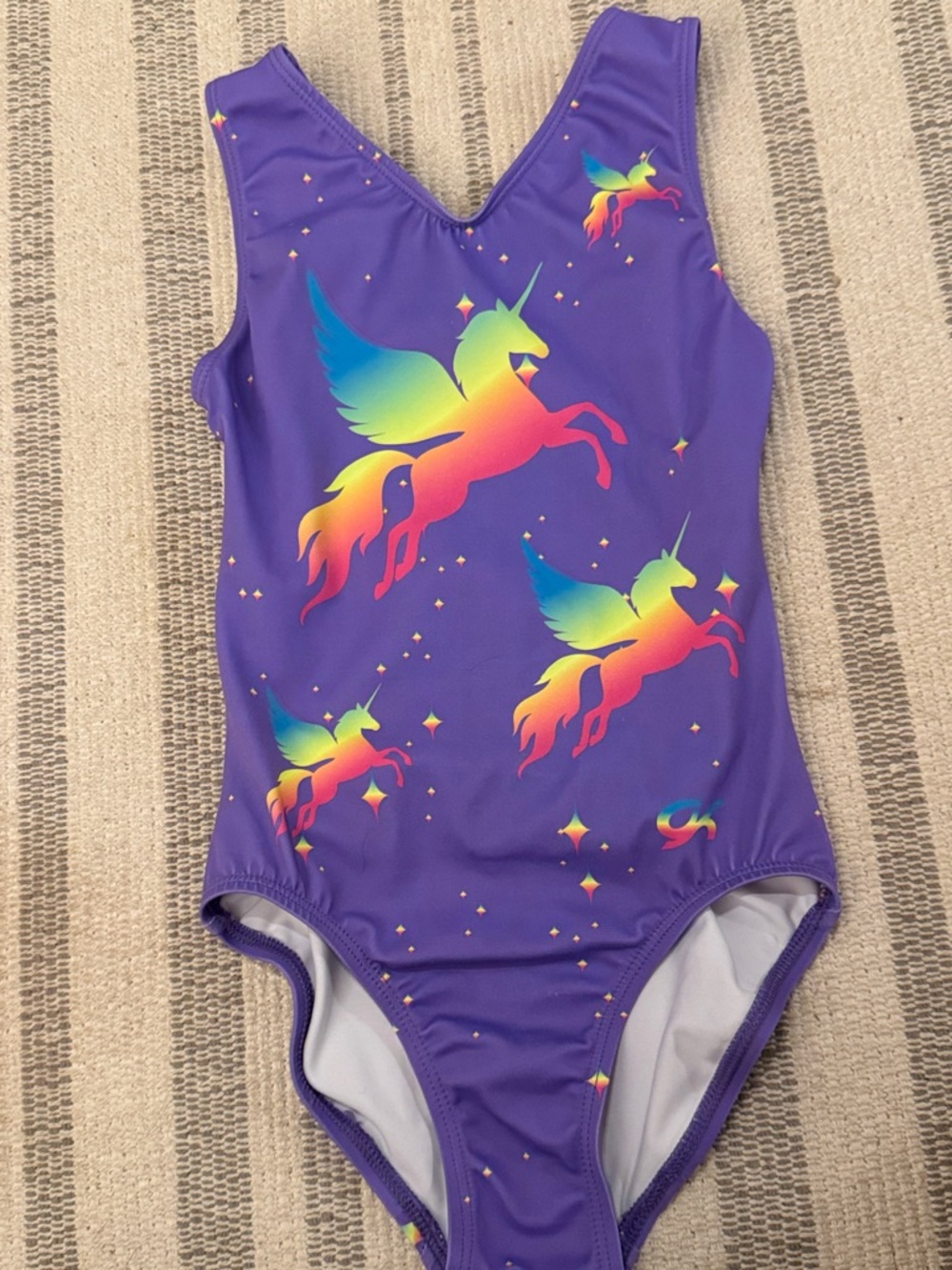 GK Purple Unicorn Gymnastics Leotard CL